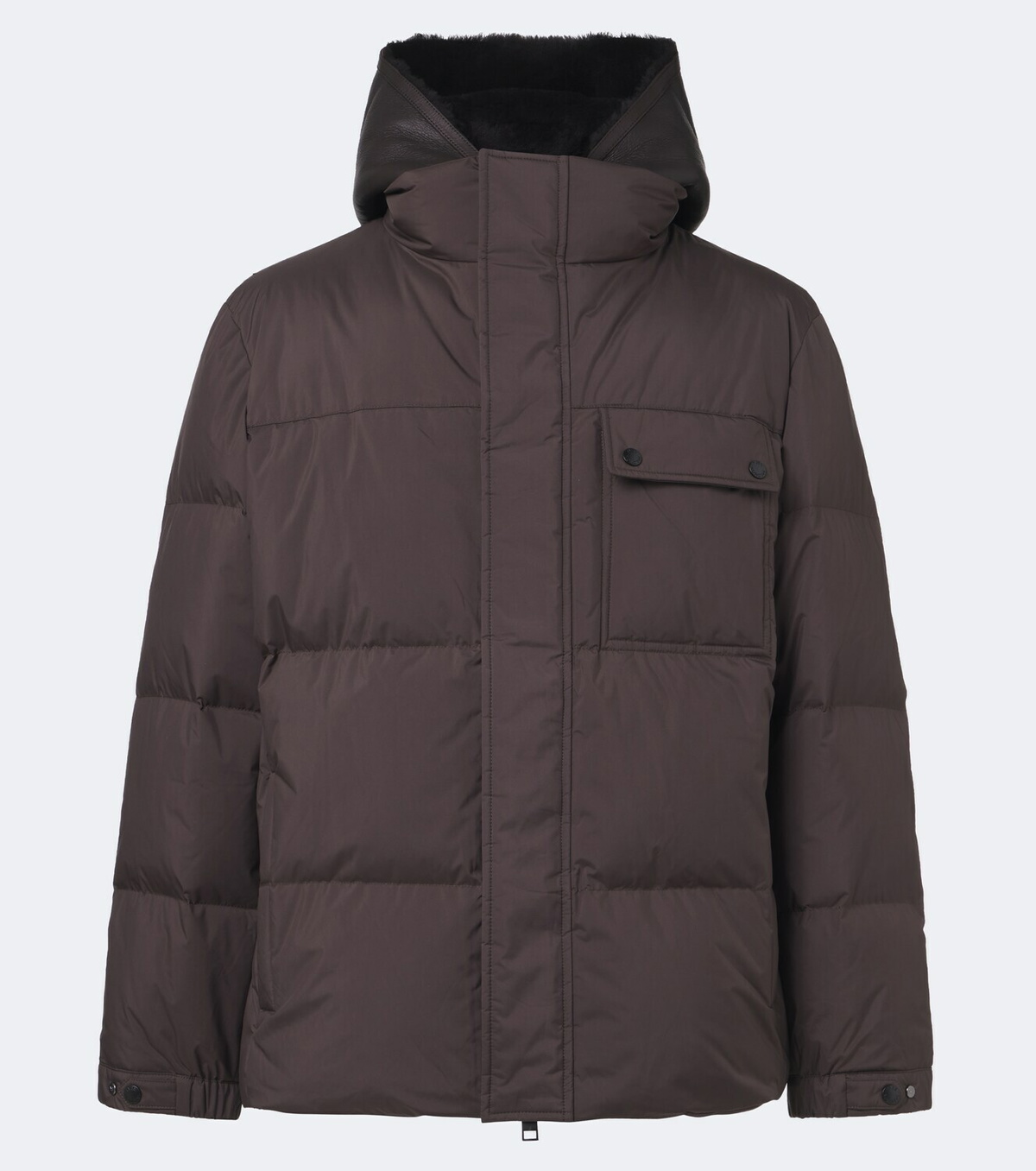 Yves Salomon Shearling-trimmed down jacket