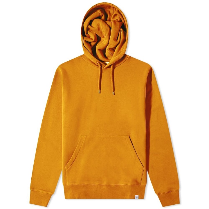 Photo: Norse Projects Men's Vagn Classic Popover Hoody in Turmeric Yellow