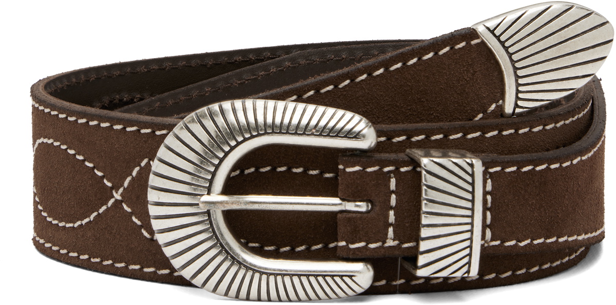 NULLUS Black Silver Filled Knuckles Belt NULLUS