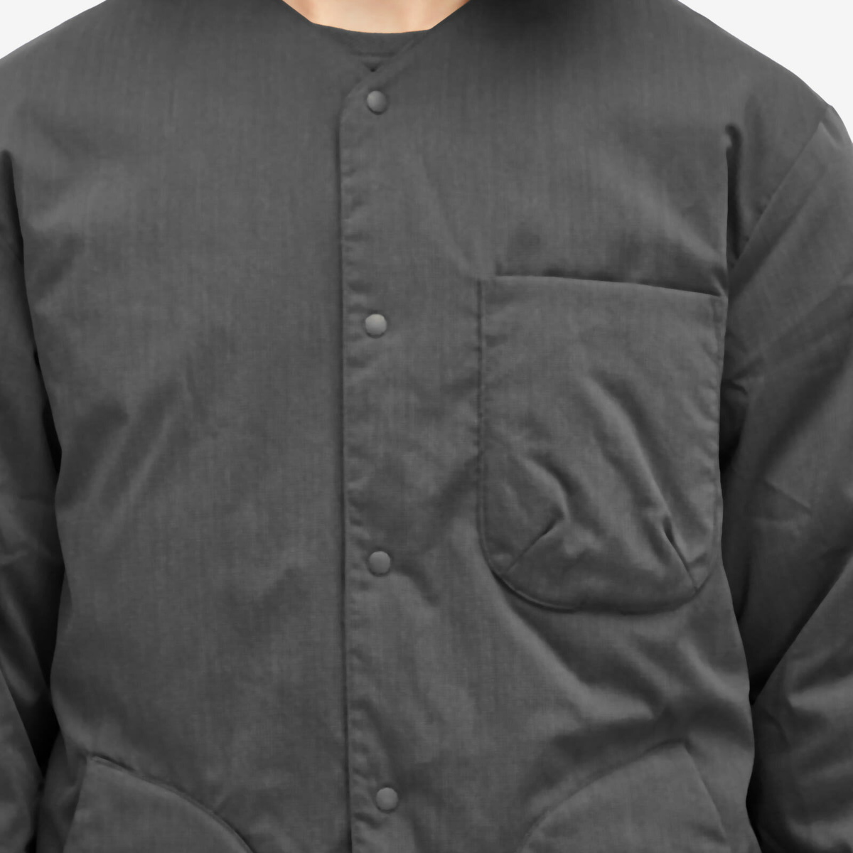 Nanga Men's Hinoc Ripstop Inner Down Cardigan in Black Nanga
