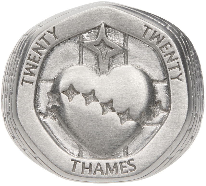 Thames MMXX Silver Ticker Ring