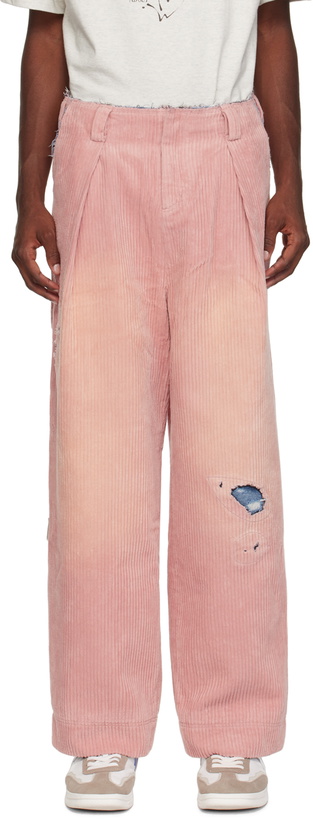 Photo: ADER error Pink Distressed Trousers