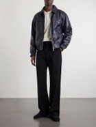 Officine Générale - Cassio Leather Jacket - Blue