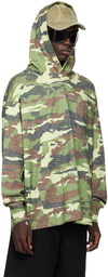 Acne Studios Green Camo Hoodie