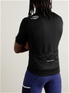 DISTRICT VISION - Logo-Appliquéd Sportwool Cycling Jersey - Black