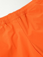 DIME - Classic Straight-Leg Logo-Embroidered Canvas Shorts - Orange