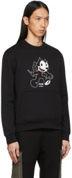 Neil Barrett Black Felix The Cat Edition Sweater