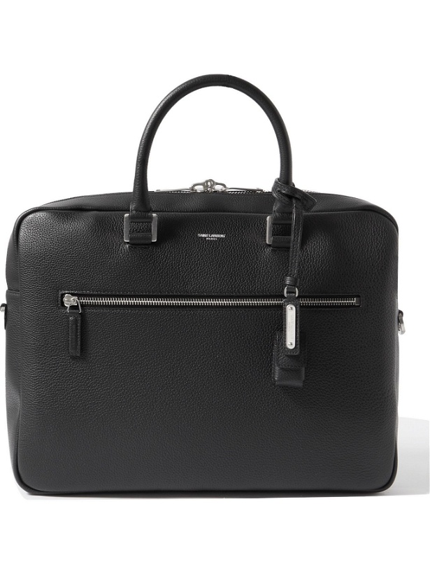 Photo: SAINT LAURENT - Full-Grain Leather Briefcase
