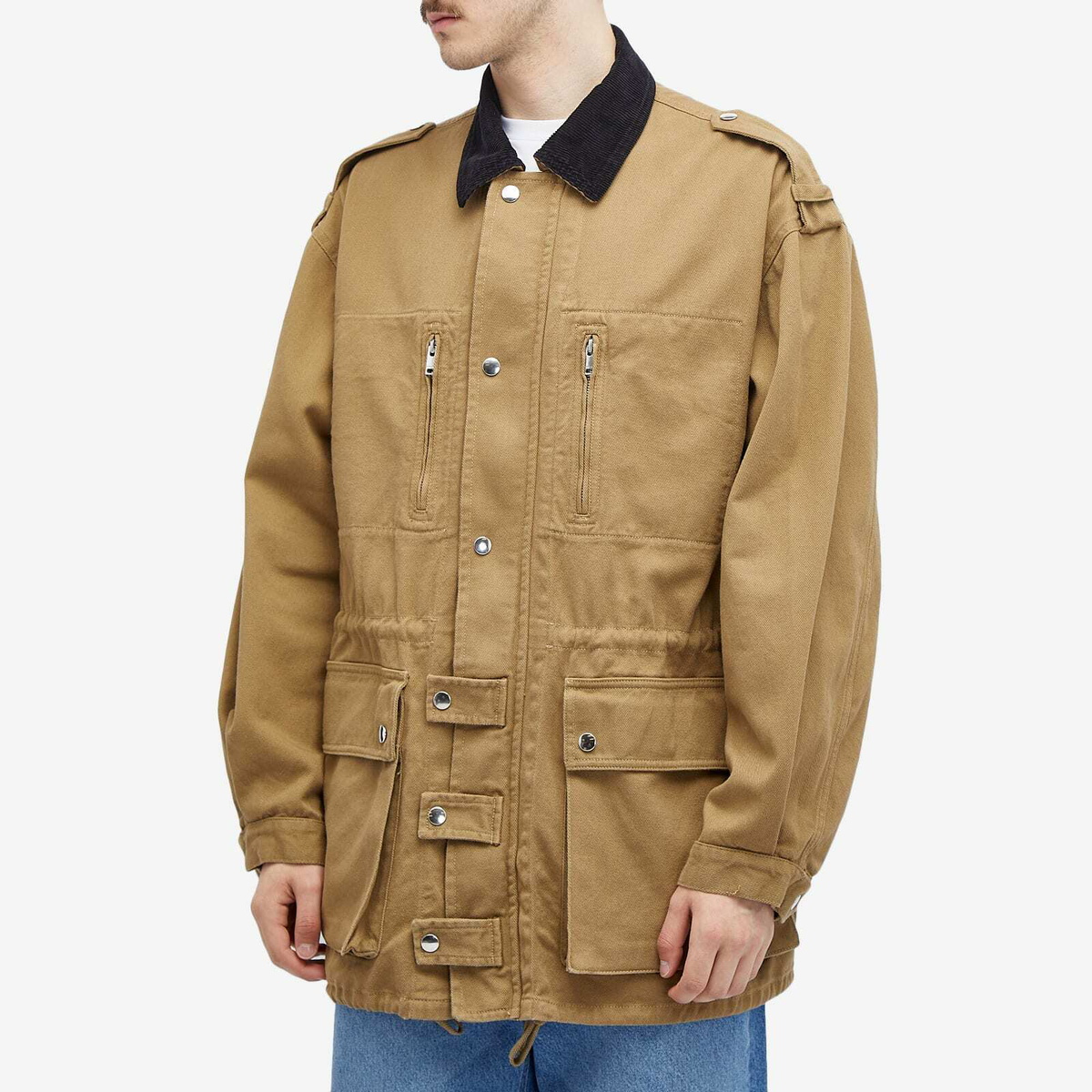 Isabel Marant Men's Eloan Utility Jacket in Khaki Isabel Marant