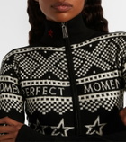 Perfect Moment Holiday Intersia wool bodysuit