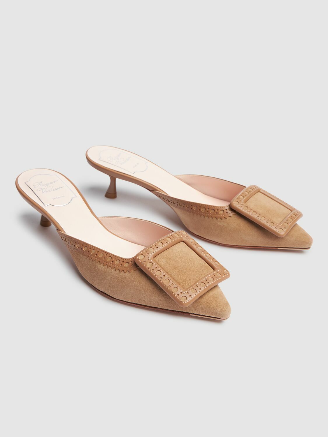 Roger Vivier ミュール EU39 1/2 ベージュ Roger Vivier ミュール EU39 1/2 ベージュ Roger Vivier
