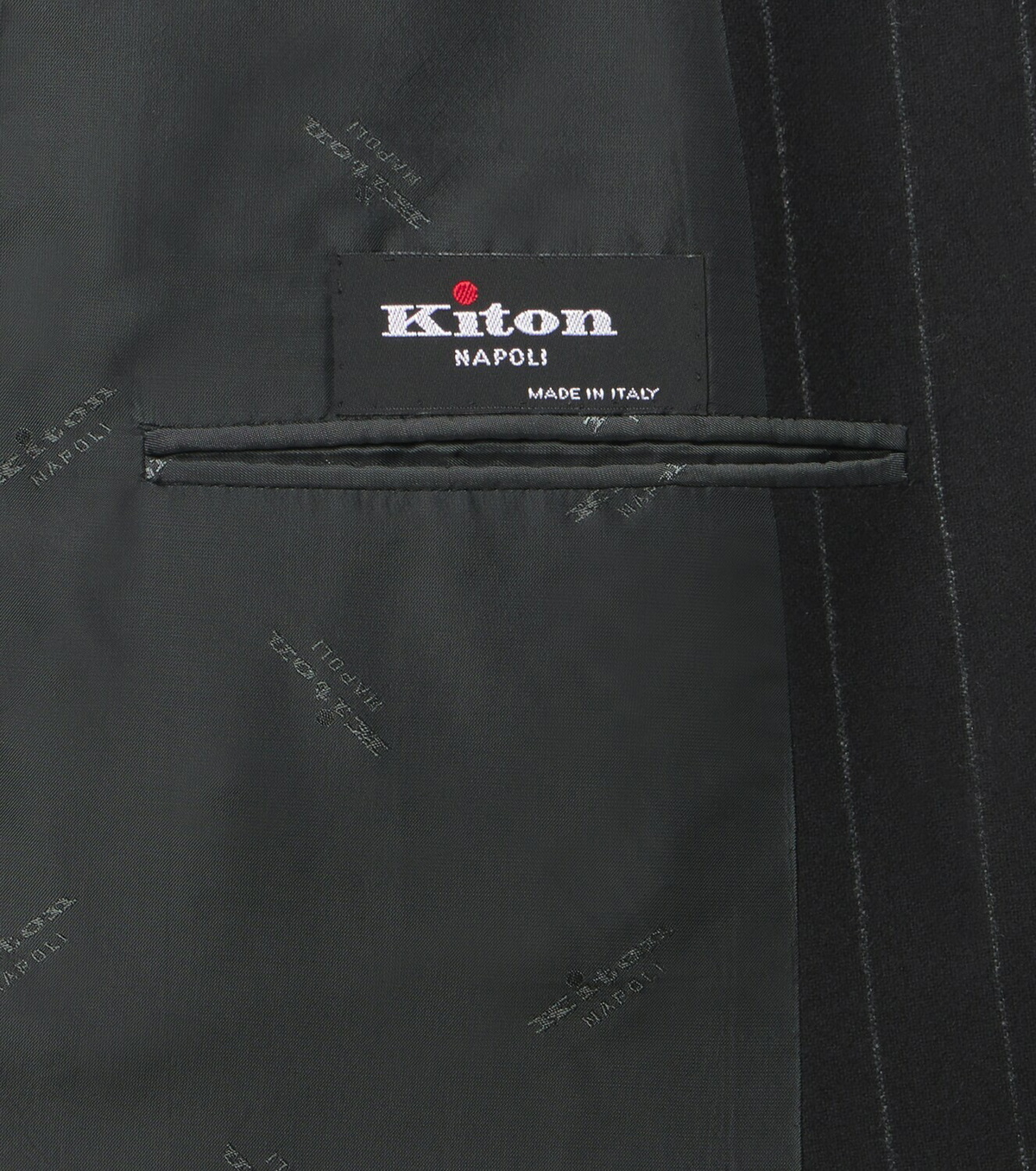 Kiton Pinstriped wool and cashmere suit
