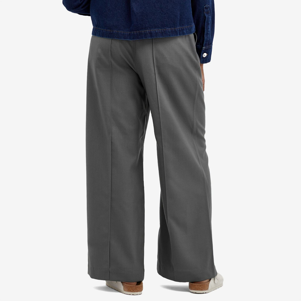 Snow Peak Women's Hybrid Wool Wide Pants in Grey