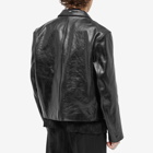 Our Legacy Men's Mini Jacket in Top Dyed Black Leather
