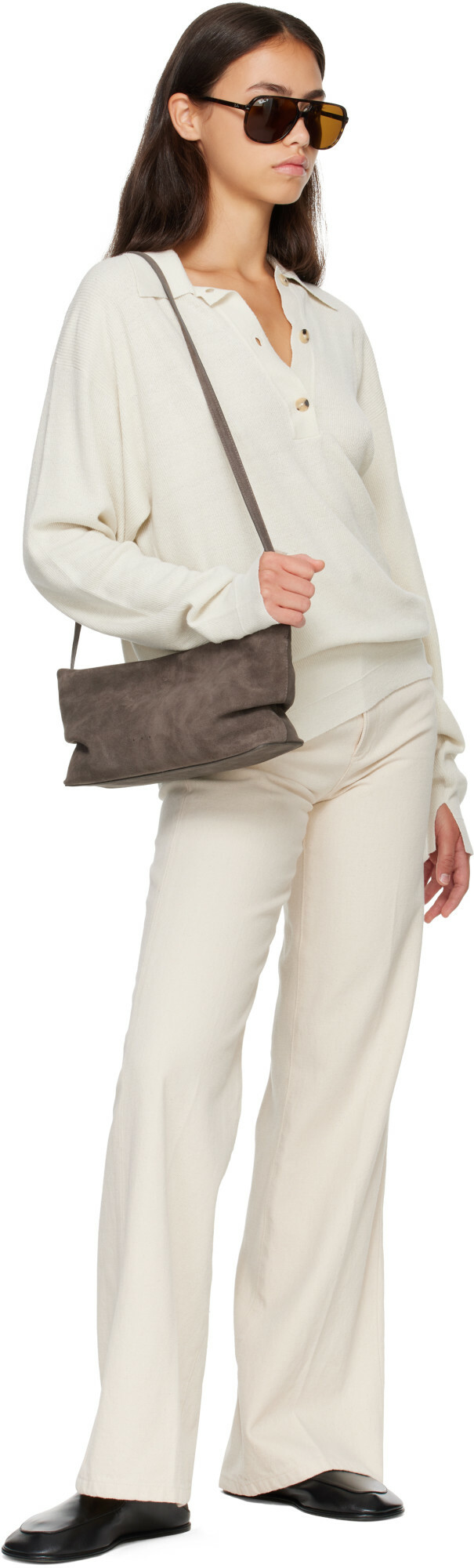 Aesther Ekme Gray Nina Clutch