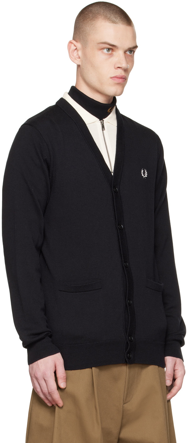 FREDPERRY V-Neck Long Cardigan