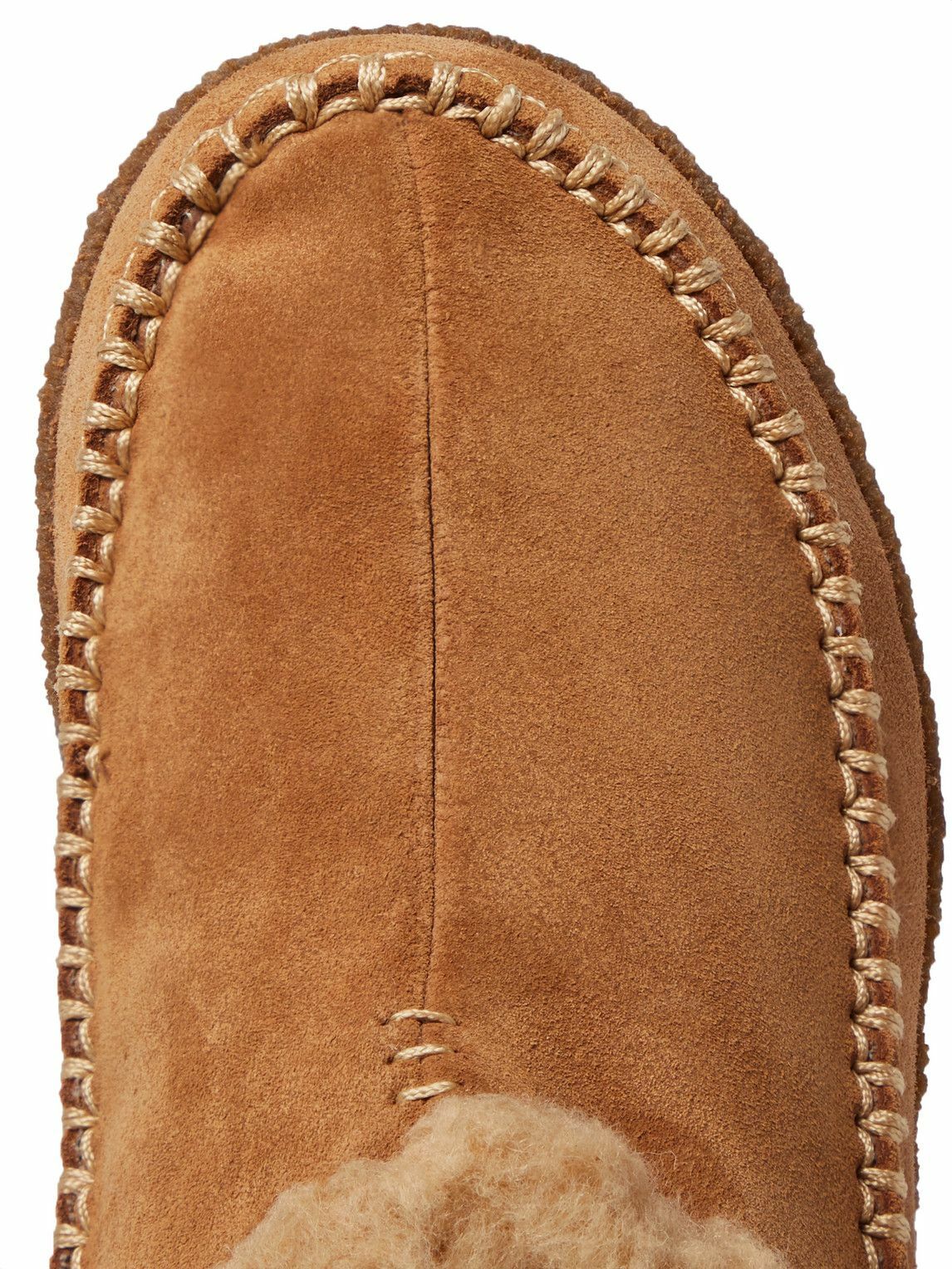 Sorel - Falcon Ridge II Fleece-Lined Suede Slippers - Neutrals