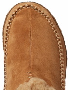 Sorel - Falcon Ridge II Fleece-Lined Suede Slippers - Neutrals