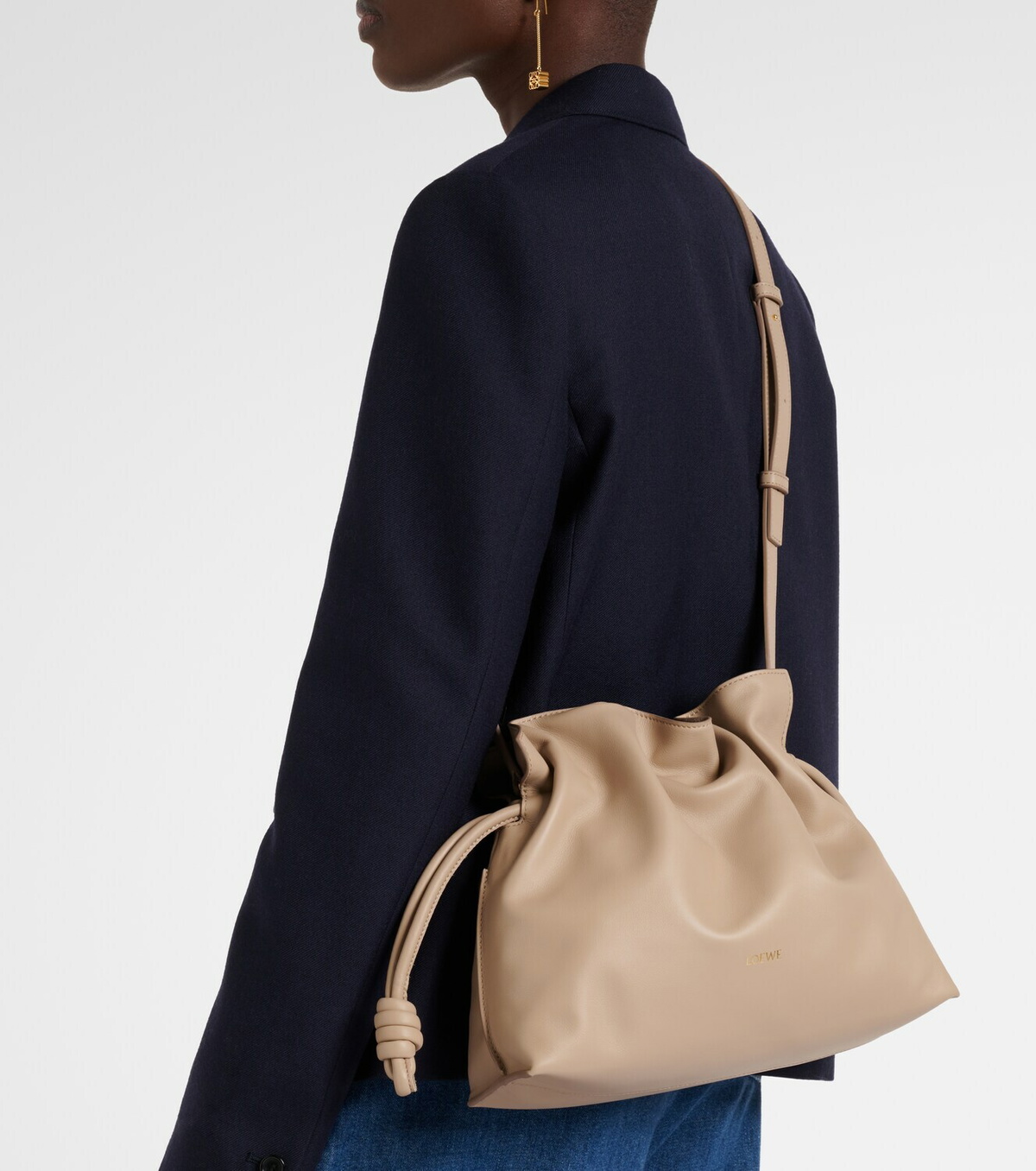 Loewe Flamenco Medium leather clutch