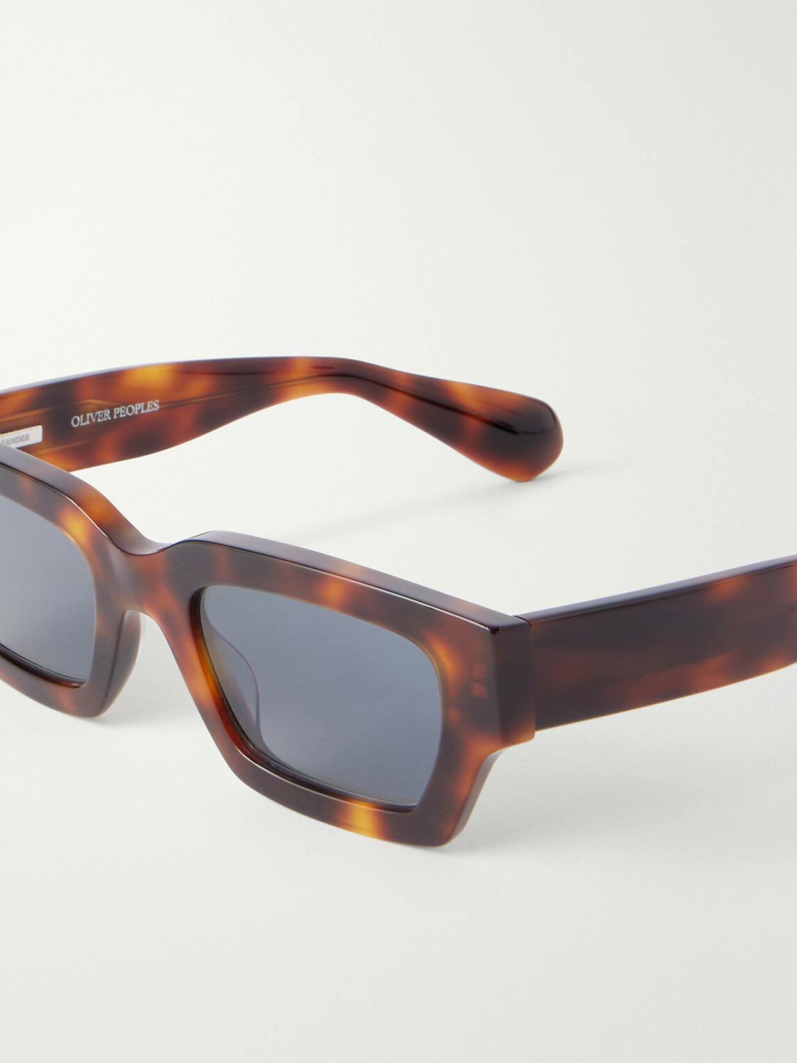 Oliver Peoples - Jil Sander Edition 6 Square-Frame Tortoiseshell Acetate Sunglasses