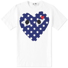 Comme des Garcons Play Polka Dot Heart Tee