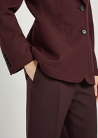 Chloe Straight-leg Wool Trousers Purple