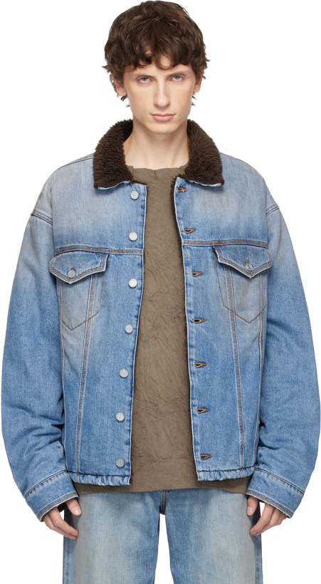 Photo: ERL Blue Breakwater Wash Denim Jacket