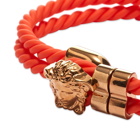 Versace Men's Medusa Head Bracelet in Orange