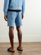 TOM FORD - Straight-Leg Cotton-Terry Shorts - Blue