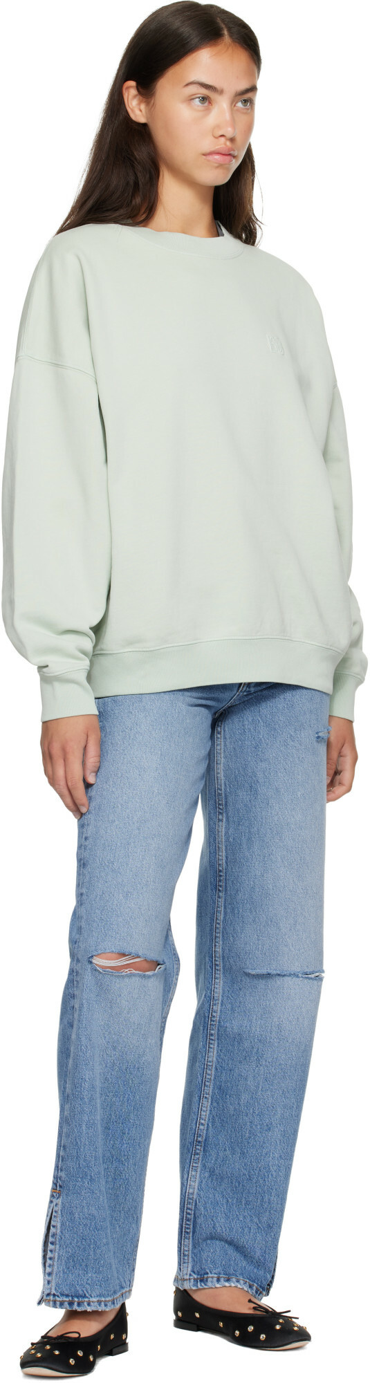 ANINE BING Green Miles Sweatshirt