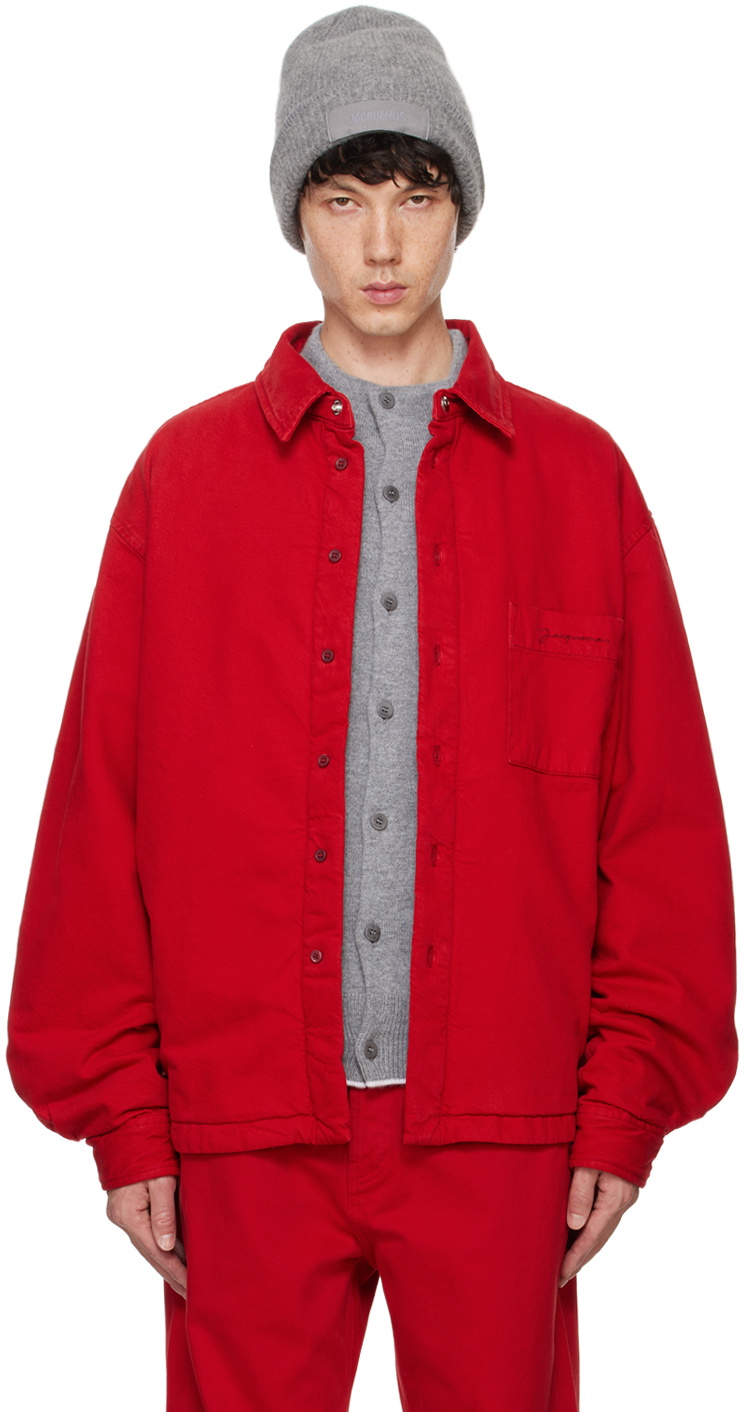 JACQUEMUS Red La Casa 'La chemise Boulanger' Jacket Jacquemus