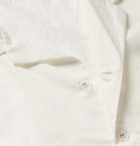 Cleverly Laundry - Piped Garment-Dyed Washed-Cotton Pyjama Shirt - White