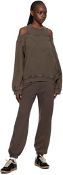 lesugiatelier Brown Ribbon Lounge Pants
