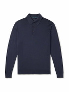 Kiton - Wool Polo Shirt - Blue