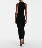 Balmain Knitted cutout midi dress