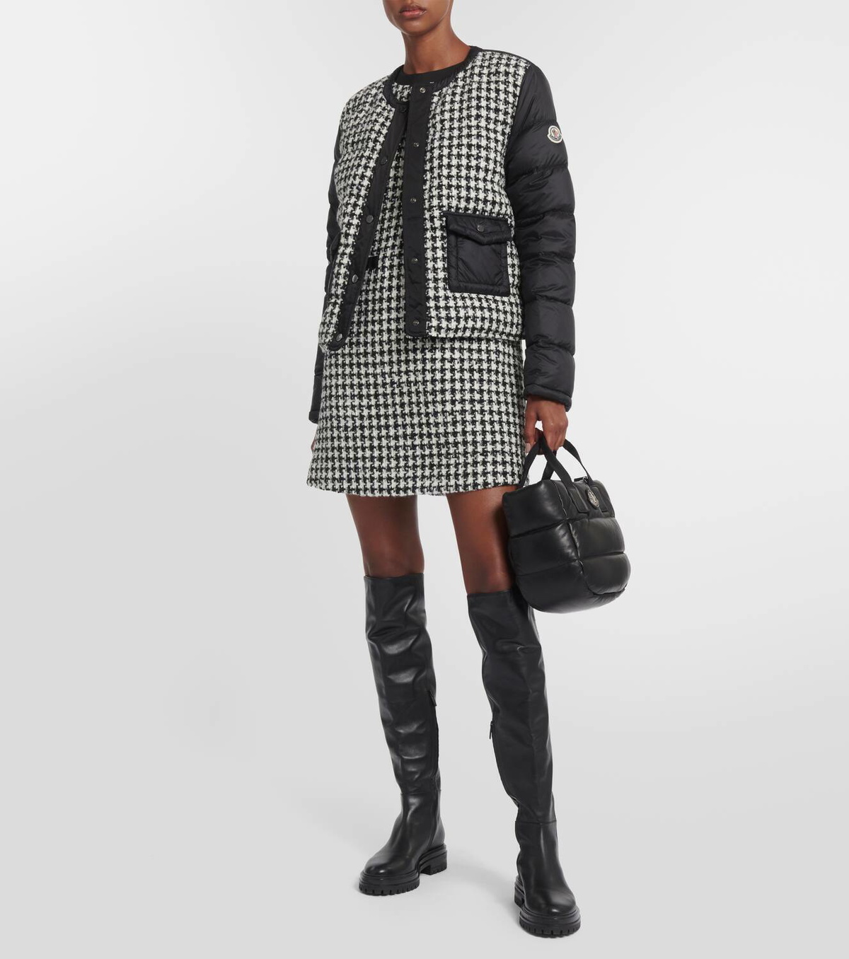 Moncler Becasse tweed down jacket Moncler