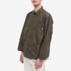 Danton Men's Poplin Shirt Jacket in Dark Khaki