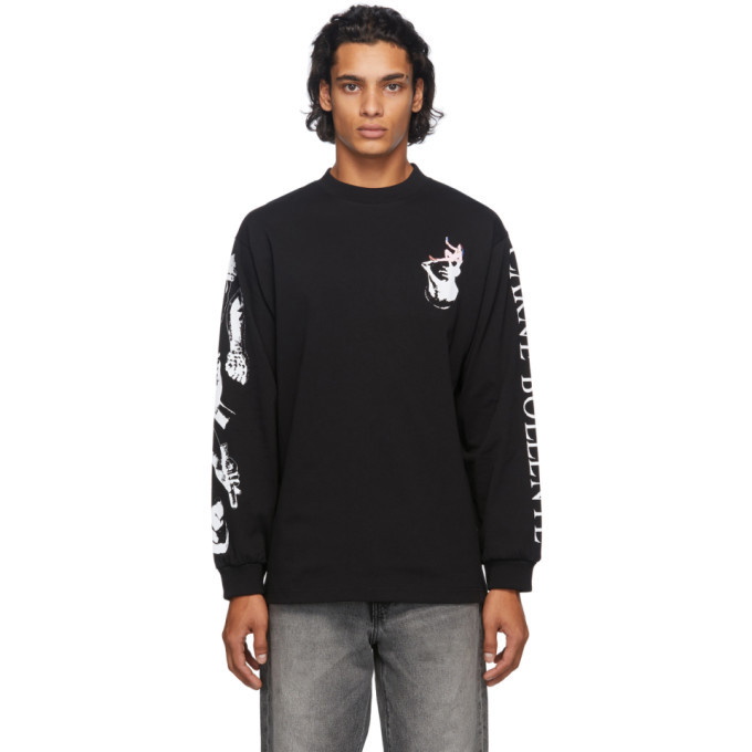 Photo: Carne Bollente Black Narcisuce Long Sleeve T-Shirt