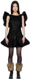 Paula Canovas Del Vas Black Puff Minidress