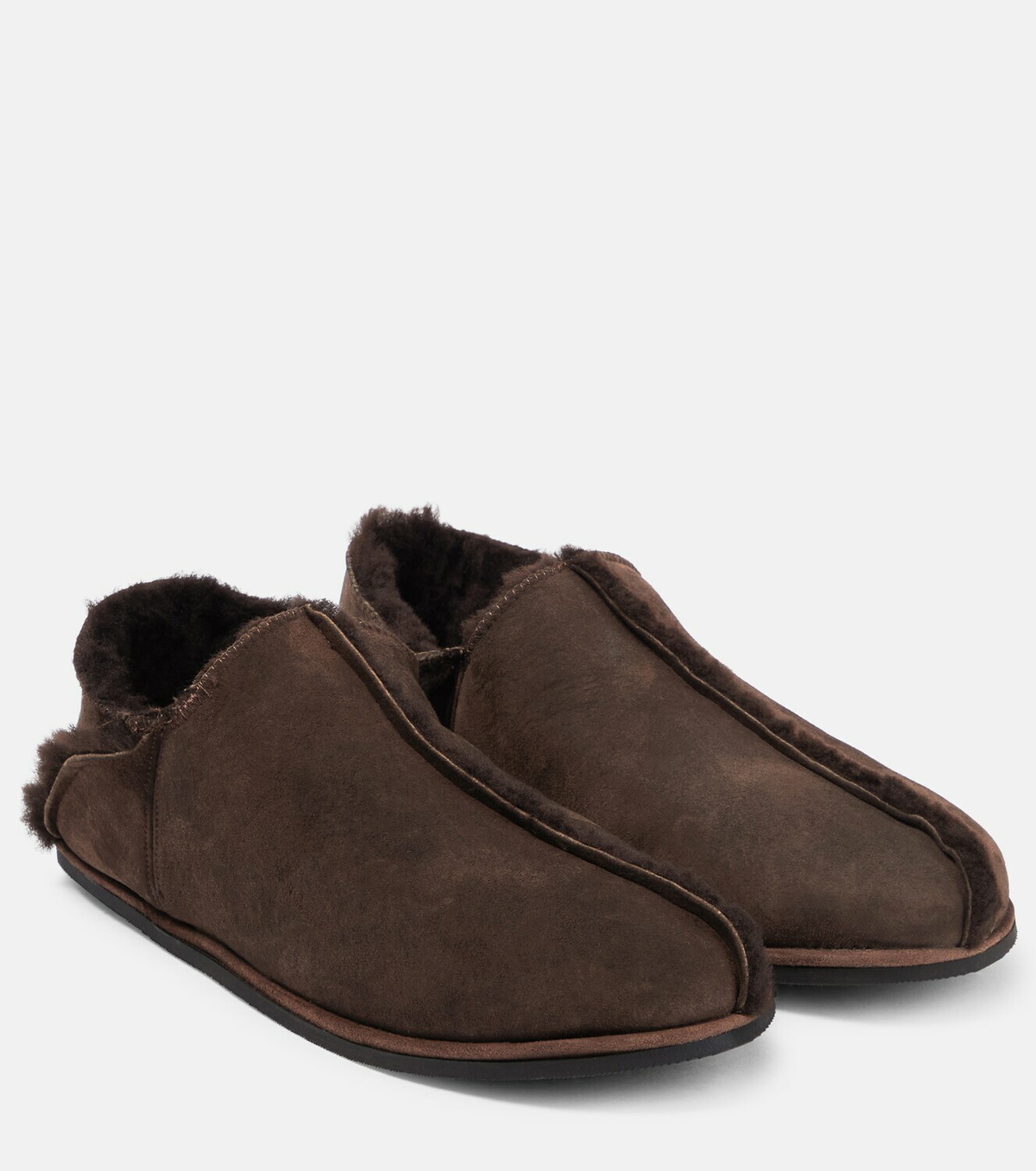 The row shearling discount slippers