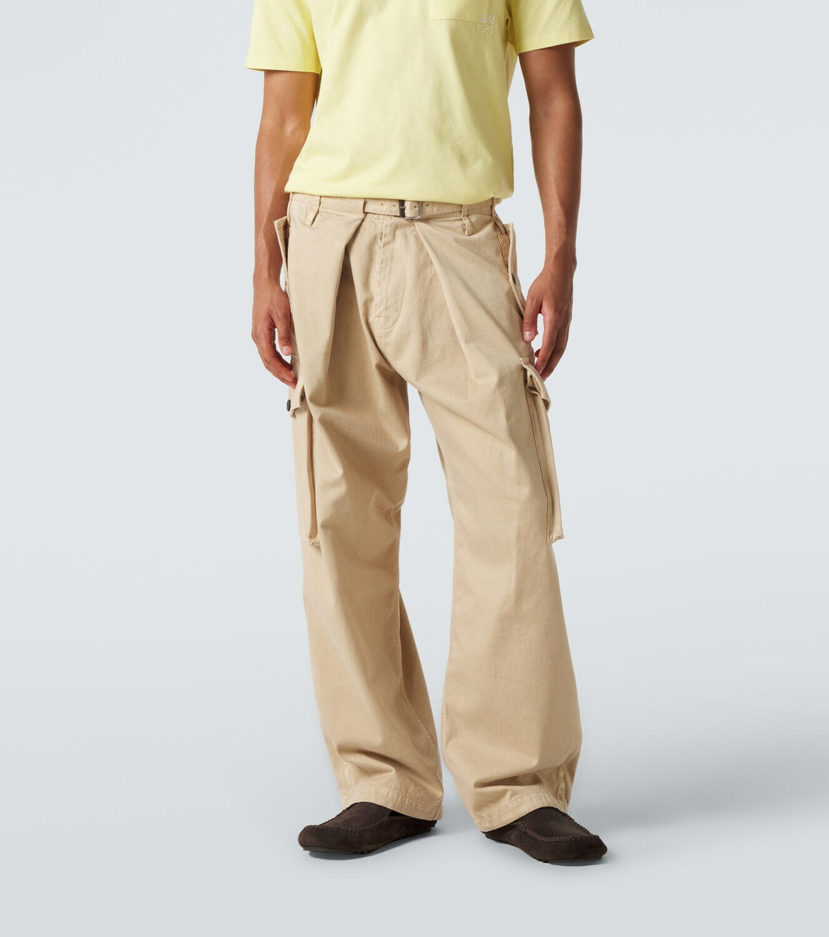 Loewe Cotton satin cargo pants