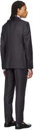 ZEGNA Gray Single-Breasted Suit