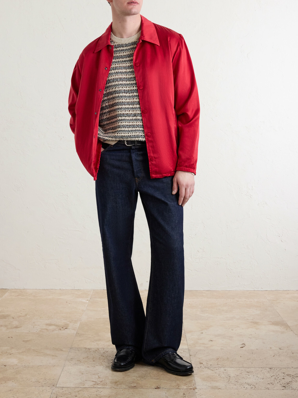 Aimé Leon Dore - Striped Open-Knit Cotton-Blend Sweater - Multi