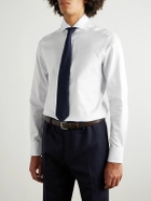Zegna - Checked Cotton Shirt - White