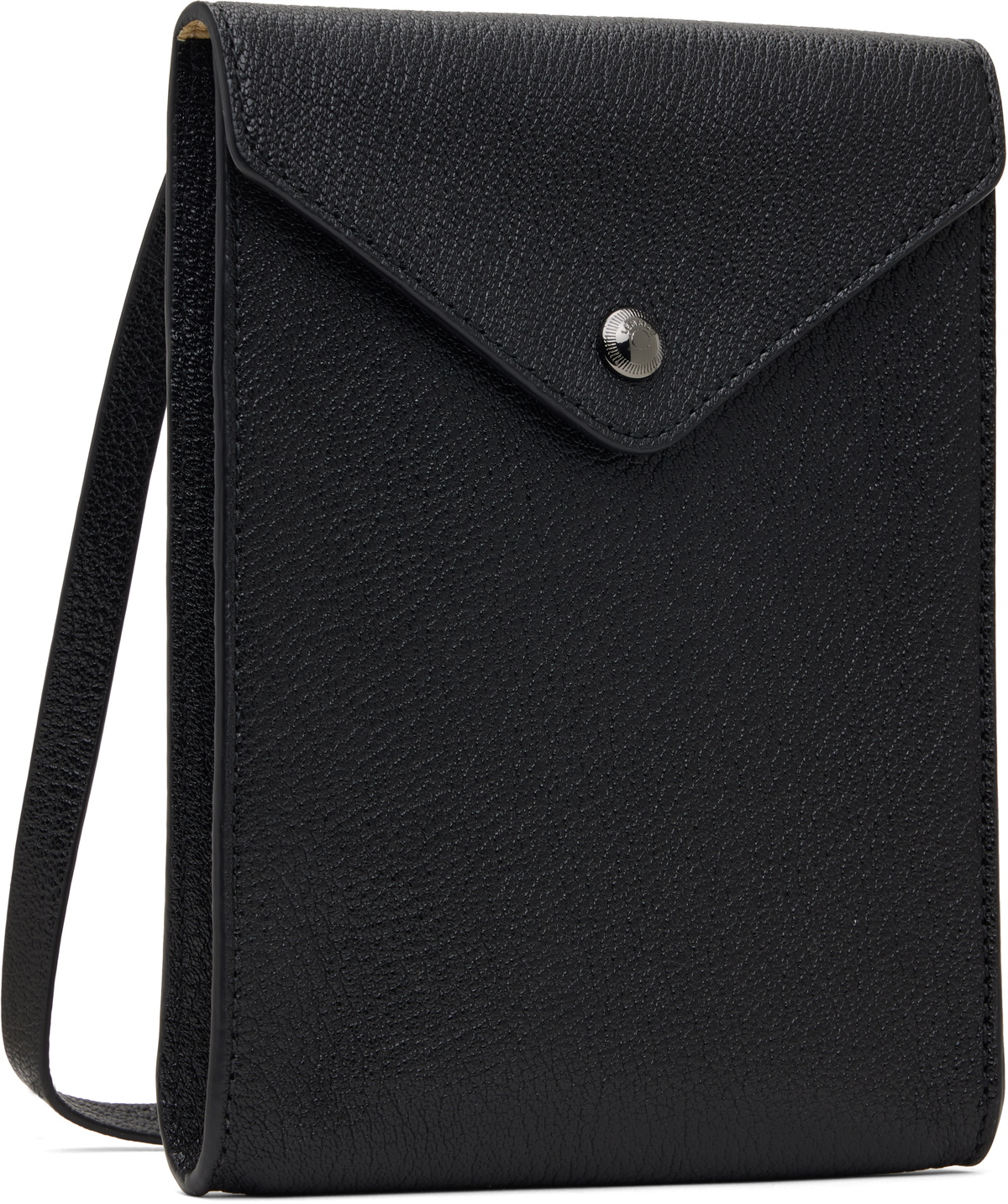 【LEMAIRE】Enveloppe ストラップ ポーチ LEMAIRE Black Enveloppe Strap Pouch Lemaire