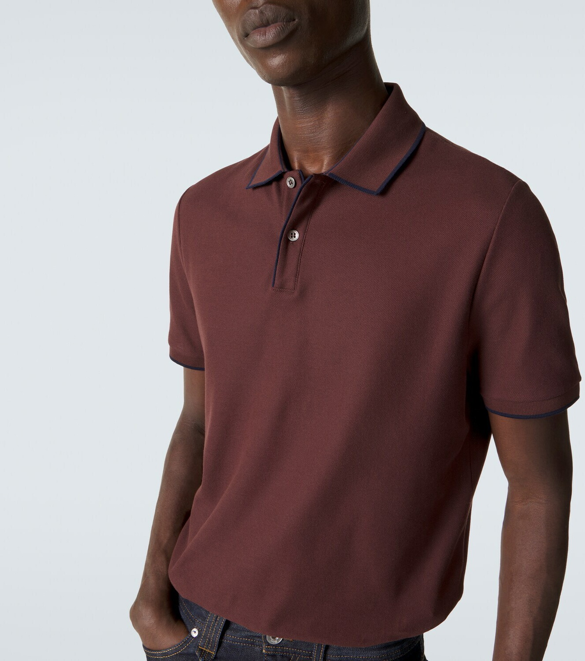Loro Piana Brentwood cotton-blend piqué polo shirt