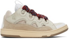 Lanvin Beige Curb Sneakers