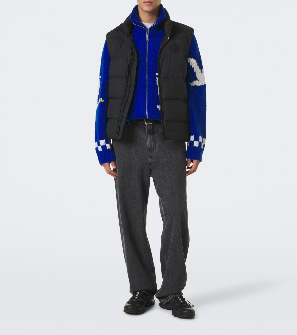 Canada Goose Intarsia wool and alpaca zip-up sweater