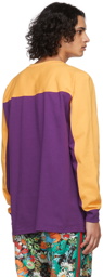 Gucci Purple The North Face Edition Logo Long Sleeve T-Shirt