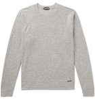 TOM FORD - Mélange Cashmere-Jersey Sweater - Gray